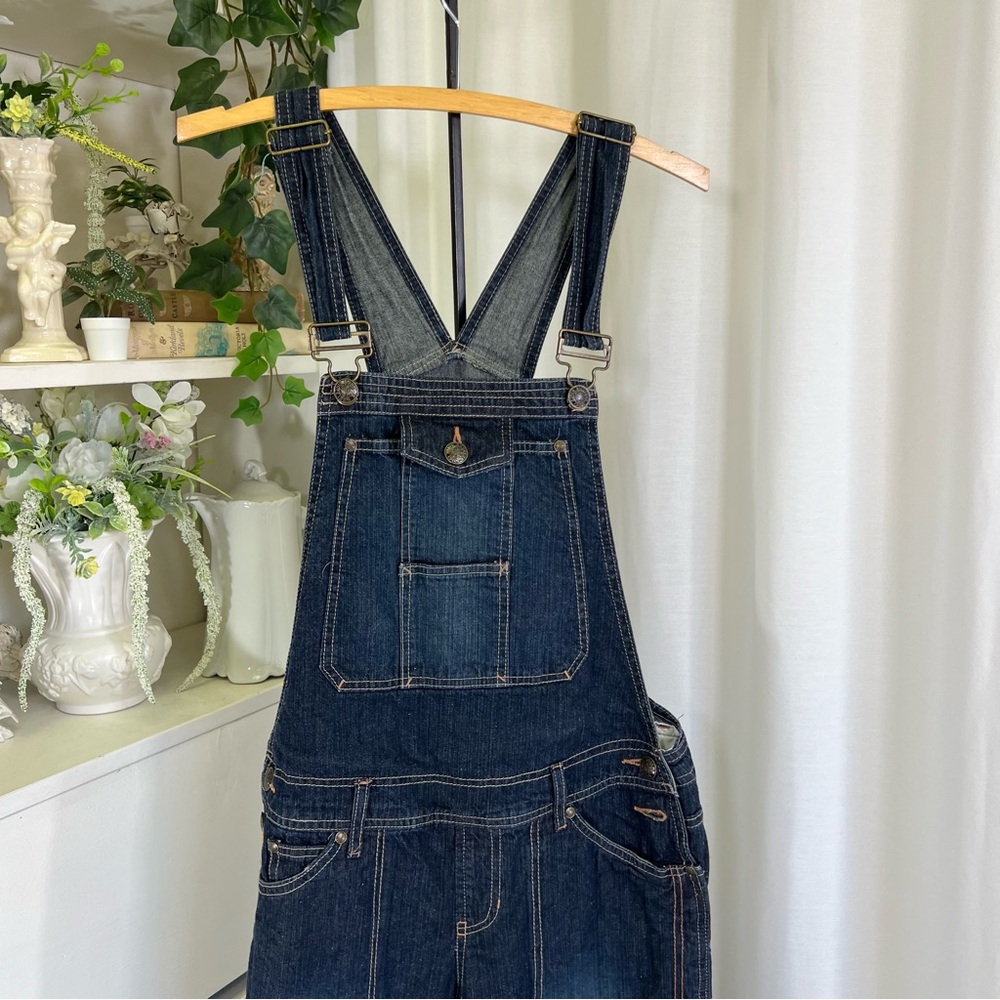 Vintage Y2K Squeeze JeansDark Blue Denim Overalls